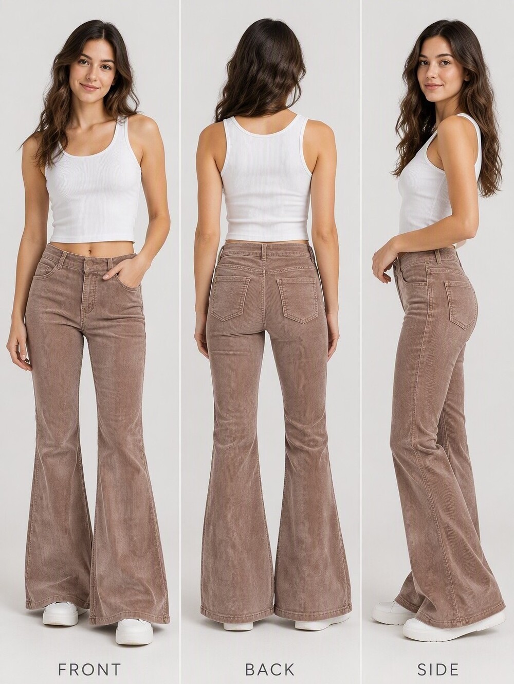 We The Free by Free People Brown Corduroy Flare Jeans | Boho 70s ($148)